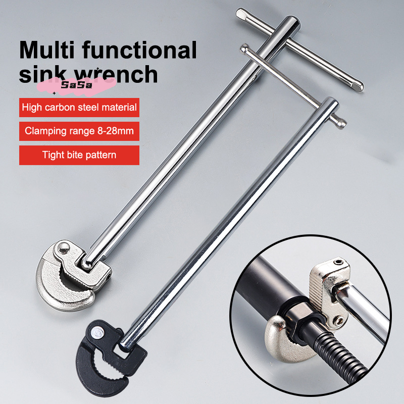 Pipe Wrench Adjustable - S-1Pc 180 Degree Rotating Adjustable Basin