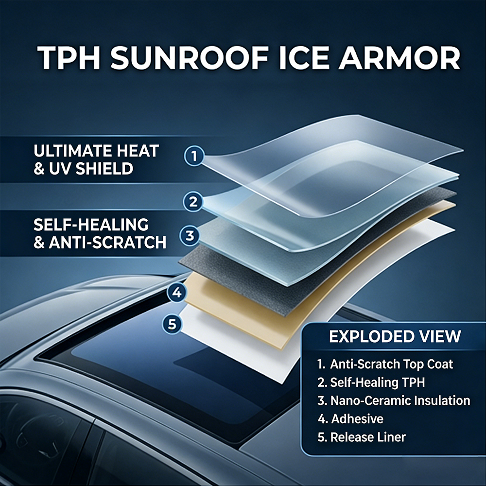 TPH Car Sunroof Ice Film Heat  - Window Insulation Film review and price