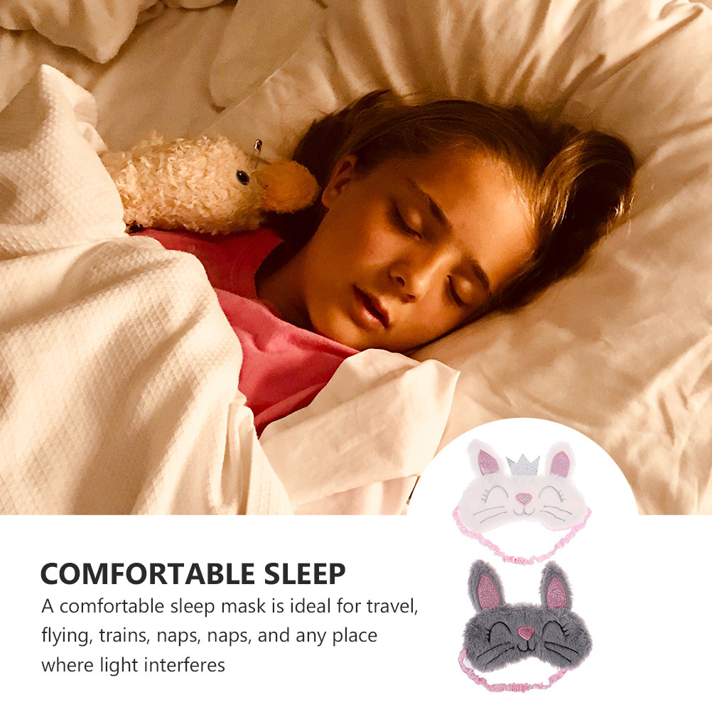 2Pcs Sleep Eye Mask Rabbit Des - Home Improvement Man review and price