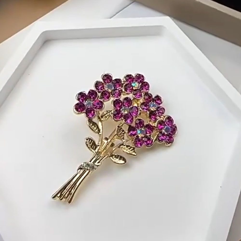 Fuchsia Rhinestone Brooch Roma - Home Improvement Shop review and price