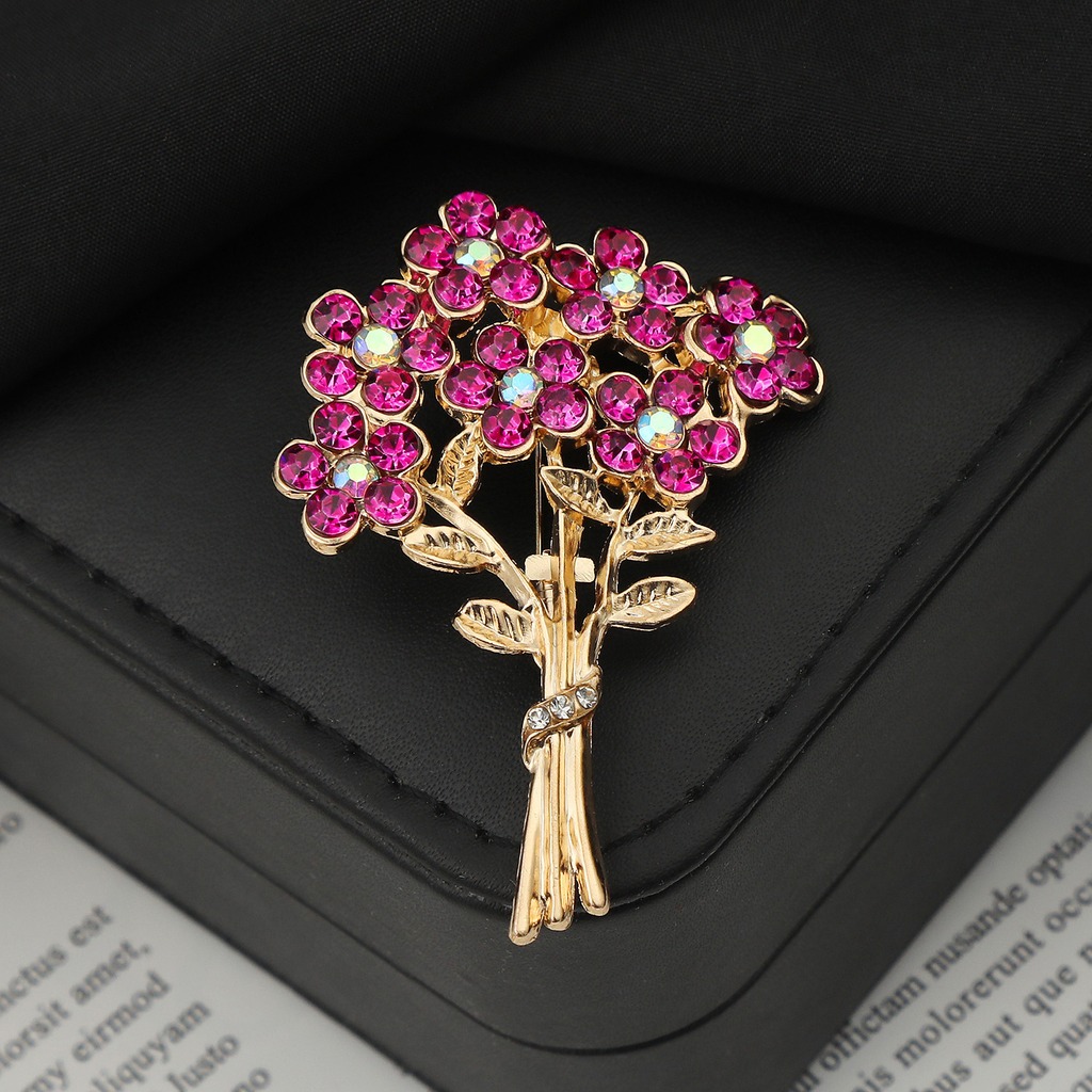 Fuchsia Rhinestone Brooch Roma - Home Improvement Shop review and price