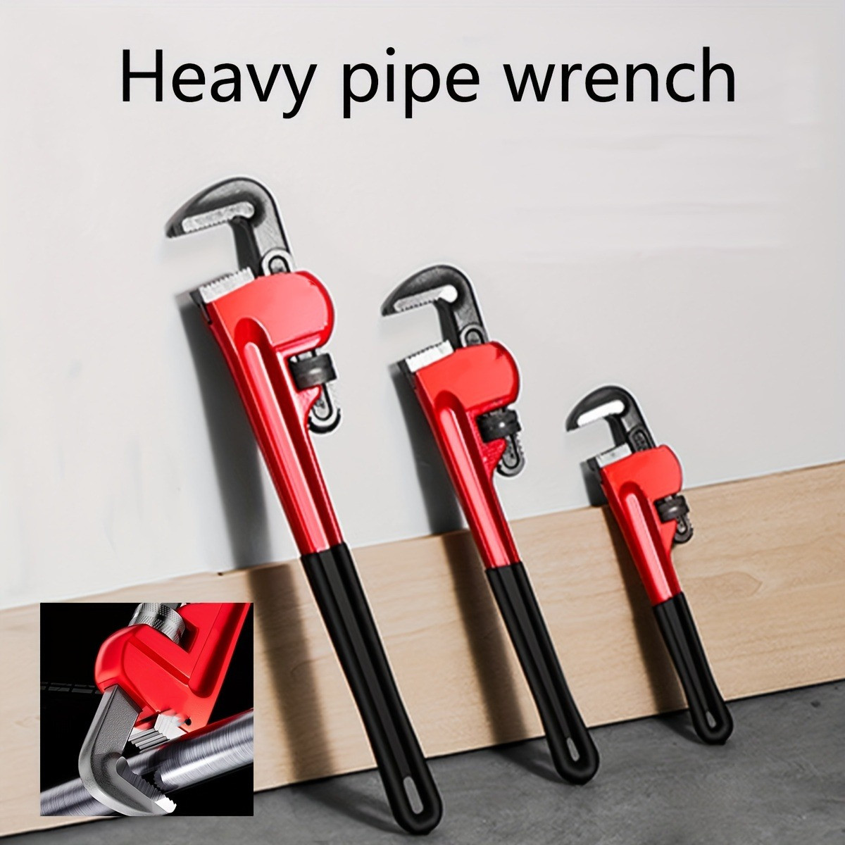 8 inch/10 inch/12 inch Heavy-D - Pipe Wrench Adjustable review and price