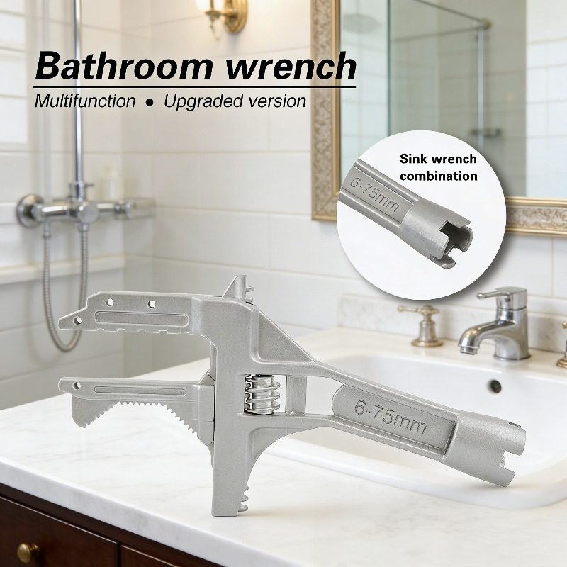1Pc Large Open 6-75mm Adjustab - Pipe Wrench Adjustable review and price