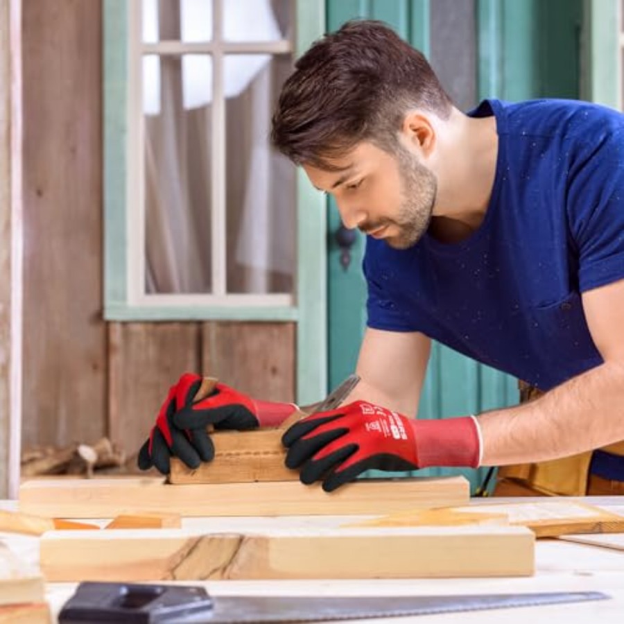 Work Gloves, 12 Pairs MicroFoa - Home Improvement Man review and price